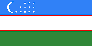 Bandeira de Uzbequistao